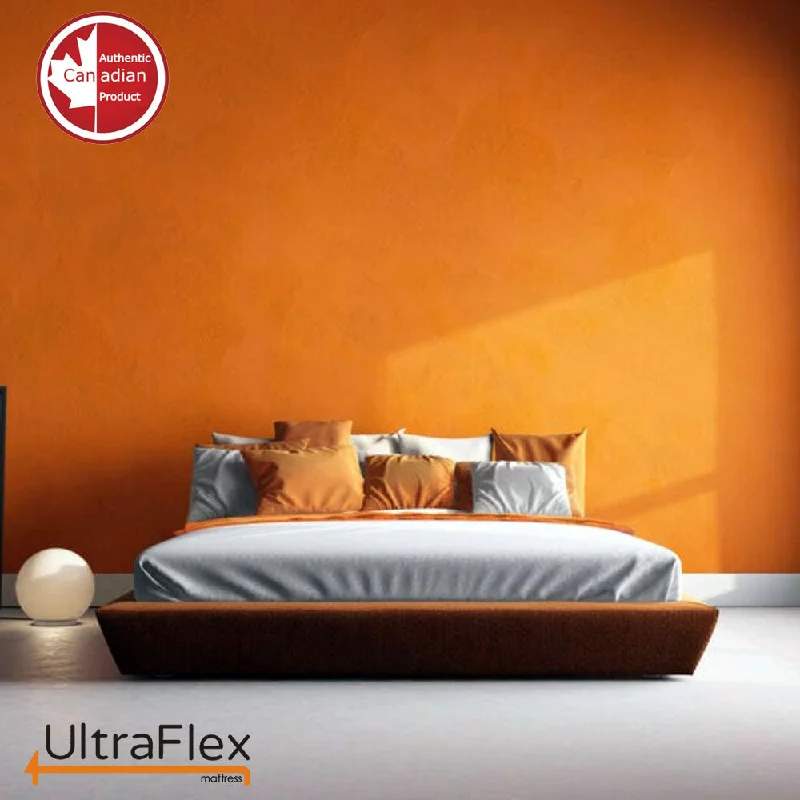 Latex mattresses with natural bounce and breathabilityUltraFlex ASPIRE- Supportive Comfort Foam Mattress for Pressure Relief, Cool Sleep, Medium Firmness, Eco-Friendly Mattress With Premium Cool Gel Memory Foam (Made in Canada)