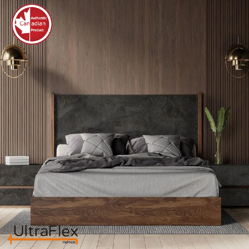 Natural latex and organic cotton blend mattressesUltraFlex PRESTIGE - Orthopedic Heavy-Duty Hybrid HDCoils, Pressure Relieving Foam with Posture Support, High-Density Foam Casing, Low Motion Transfer, Eco-Friendly Mattress (Made in Canada)